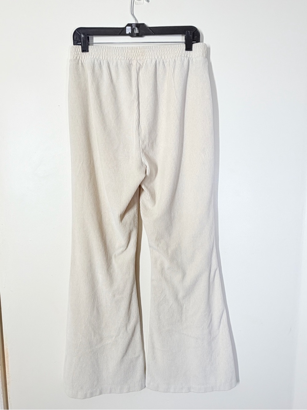 Aerie Cream Ribbed Wide Leg Lounge Pants Soft Knit Pull On - Picture 5 of 6